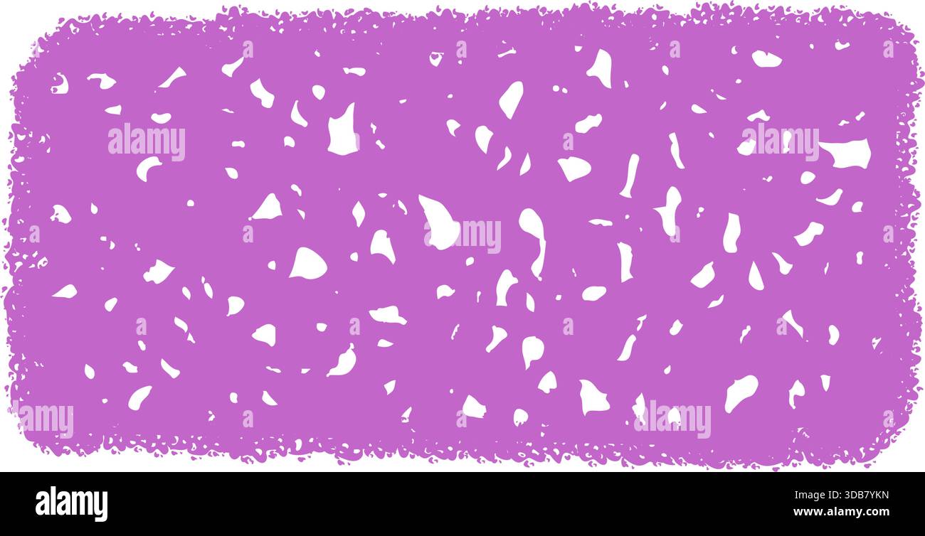 Fluid Pastel Squiggle Crayon Rectangle Box Stock Vector