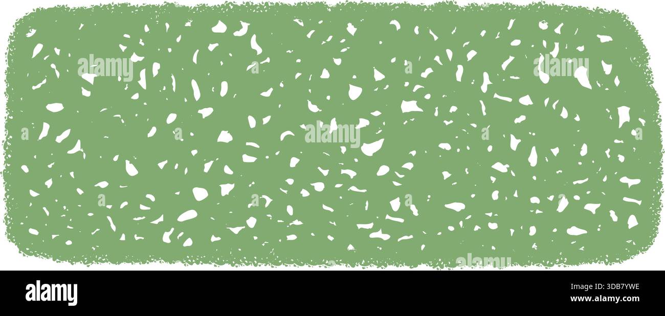 Green Wavy Crayon Scribble Textbox Sketch Stock Vector