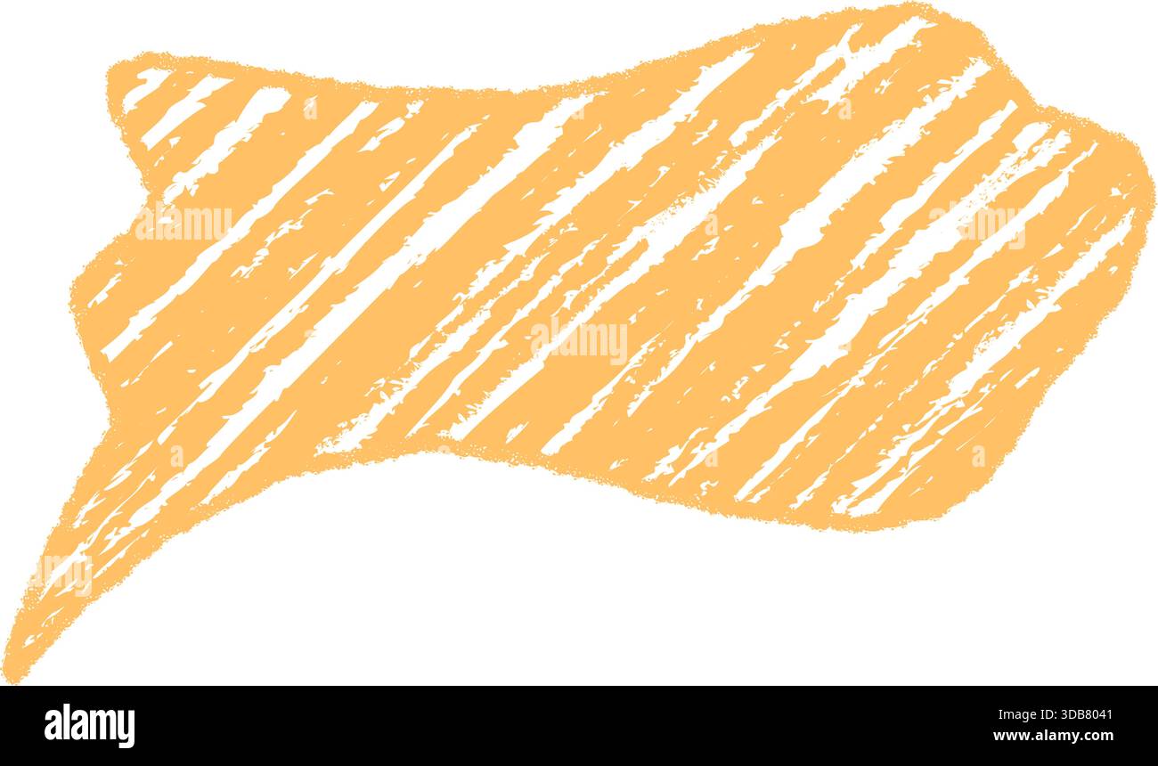 Wavy Chalk Speech Bubble Sketch Stock Vector