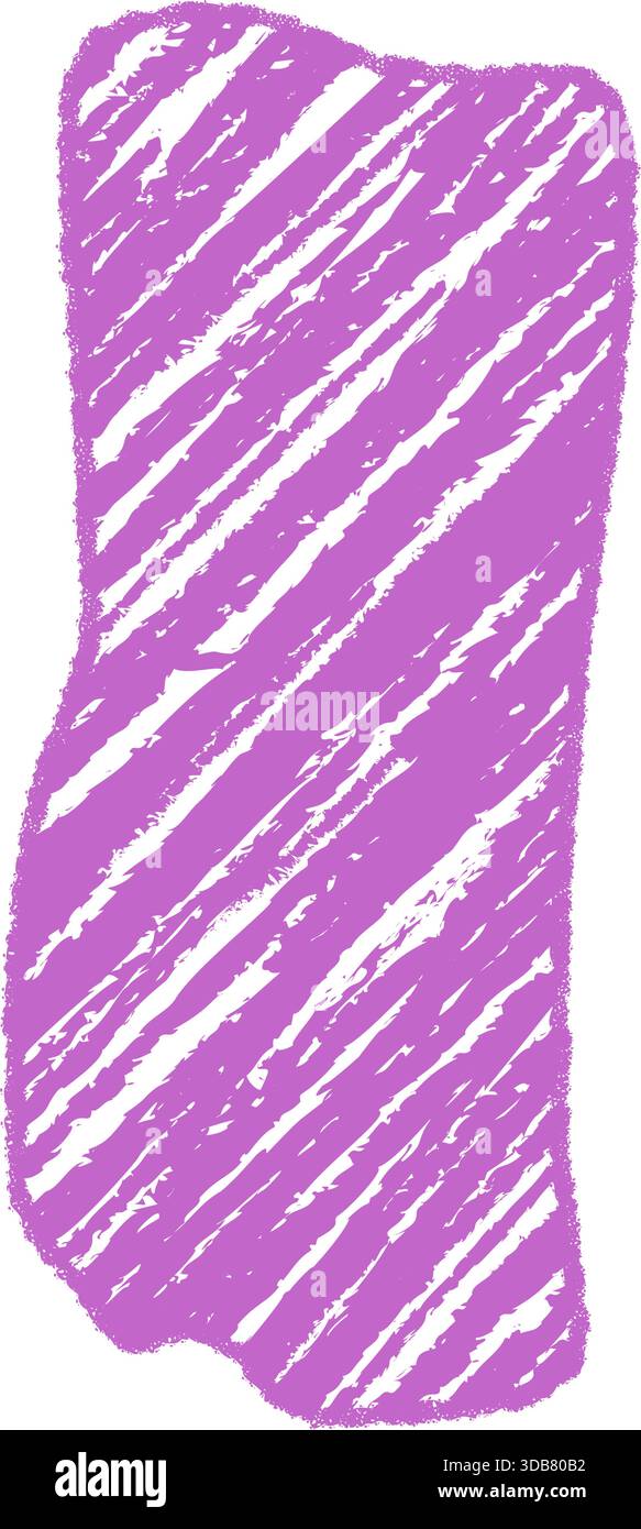Organic Chalk Squiggle Textbox Frame Stock Vector