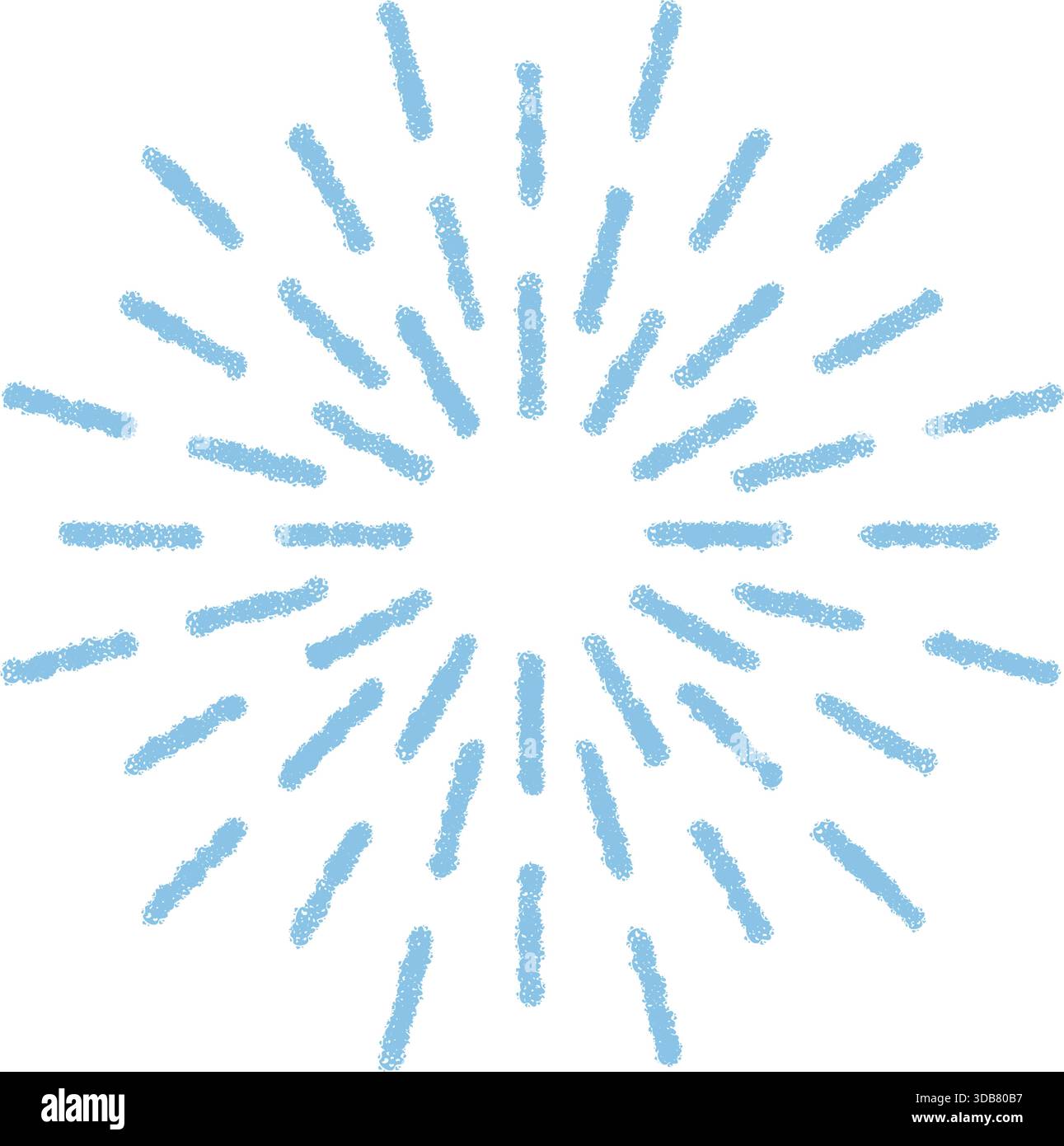 Chalk Starburst Firework Pattern Background Stock Vector