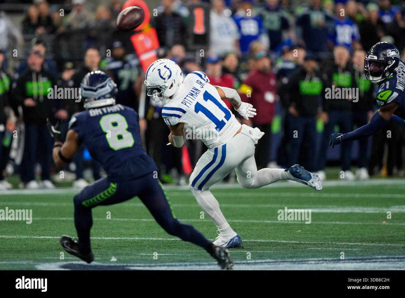 Indianapolis Colts wide receiver Michael Pittman Jr. (11) watches as ...