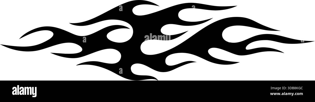 Tribal flame design for creative projects. Vector illustration Stock ...