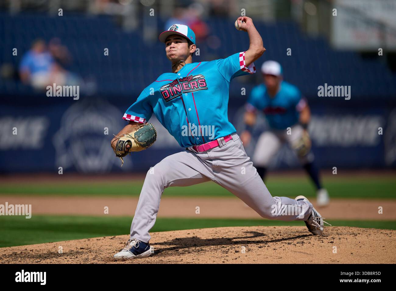 Jersey Diners pitcher Kyle Carr (14) during an MiLB Eastern League ...