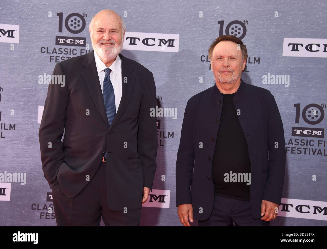 FILE: Hollywood, USA. 14th Dec, 2025. Actor and director Rob Reiner, 78, and his wife of 36 years Michele Singer Reiner, 68 were found stabbed to death at their home Brentwood, California home on December 14, 2025.-------------------------------------------------- Rob Reiner and Billy Crystal at the 30th anniversary screening of 'When Harry Met Sally' at the 2019 TCM Classic Film Festival opening night gala held at the TCL Chinese Theatre IMAX on April 11, 2019 in Hollywood, CA. © Tammie Arroyo/AFF-USA.COM Credit: AFF/Alamy Live News Stock Photo