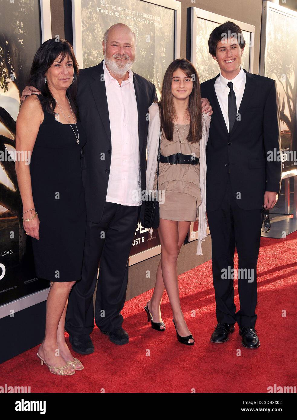 FILE: Hollywood, USA. 14th Dec, 2025. Actor and director Rob Reiner, 78, and his wife of 36 years Michele Singer Reiner, 68 were found stabbed to death at their home Brentwood, California home on December 14, 2025.-------------------------------------------------- July 26, 2010 Hollywood, Ca. Michelle Singer Reiner, Rob Reiner, Romy Reiner and Jake Reiner 'Flipped' Los Angeles Premiere held at ArcLight Theater © LuMar Jr./AFF-USA.COM Credit: AFF/Alamy Live News Stock Photo