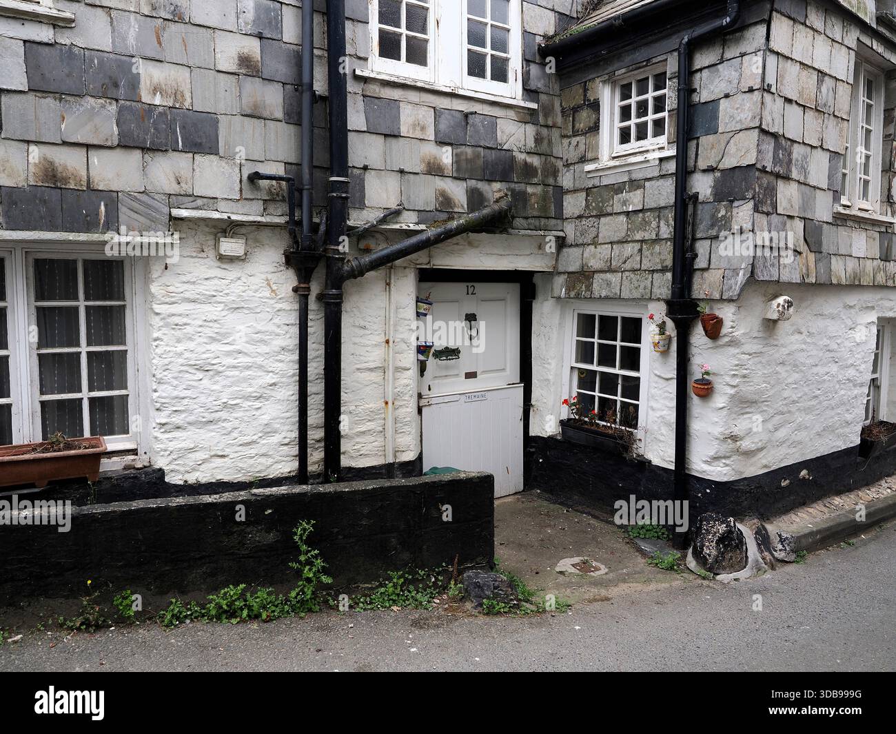Port Isaac, old fishing village in Cornwall Stock Photo