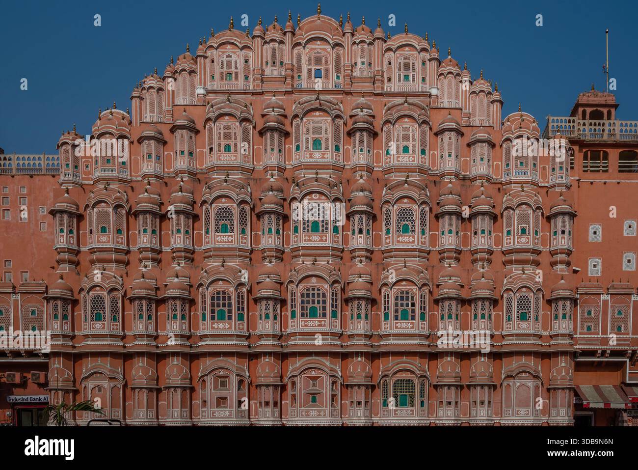 Hawa Mahal (Palace of the Winds), the iconic red and pink sandstone ...
