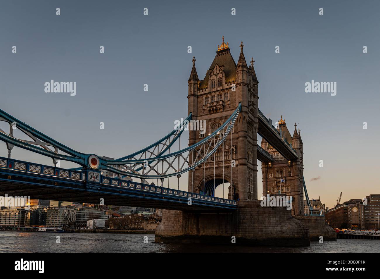 Tower Bridge at dusk, London, UK Stock Photo