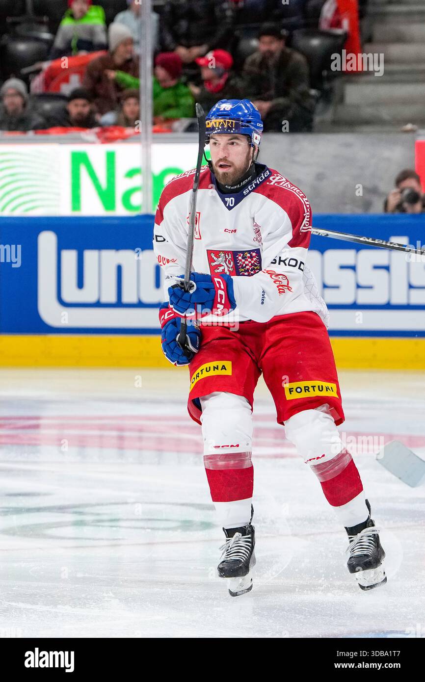 ZURICH, SWITZERLAND - DECEMBER 14: Lukas Rousek of Czech Republic ...