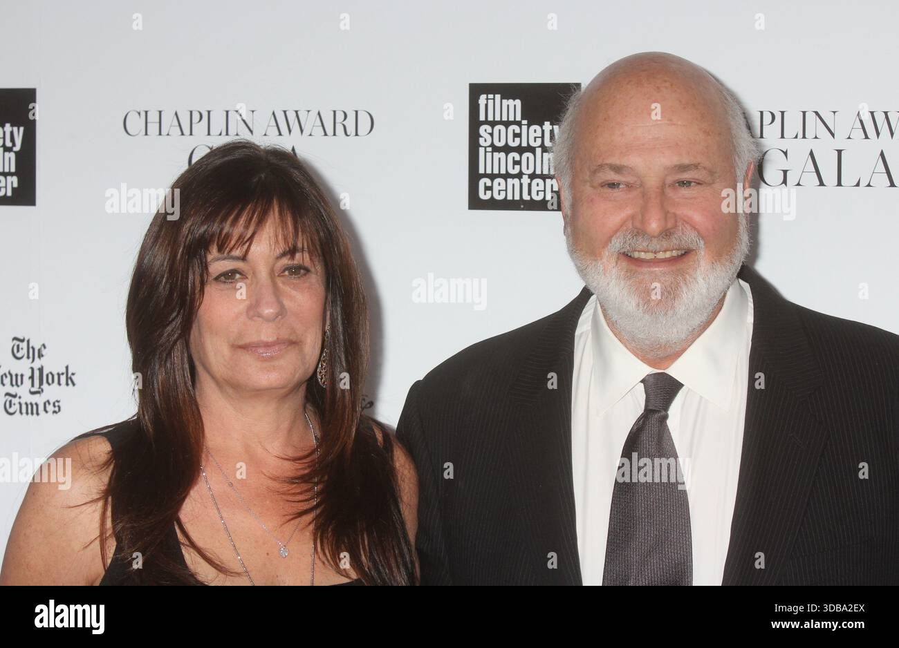 ***FILE PHOTO** Rob Reiner and Wife Found Stabbed To Death At Home. Rob Reiner and wife Michele Singer Reiner attend the Film Society of Lincoln Center's 41st Annual Chaplin Award Gala honoring Rob Reiner at Lincoln Center's Avery Fisher Hall in New York City on April 28, 2014. Photo Credit: Henry McGee/MediaPunch Credit: MediaPunch Inc/Alamy Live News Stock Photo