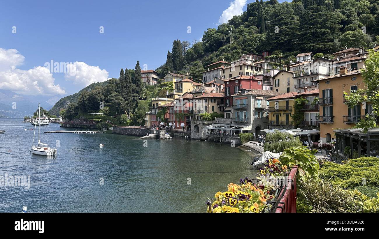 Lake Como’s Most Romantic Stop: Varenna - Stock Image
