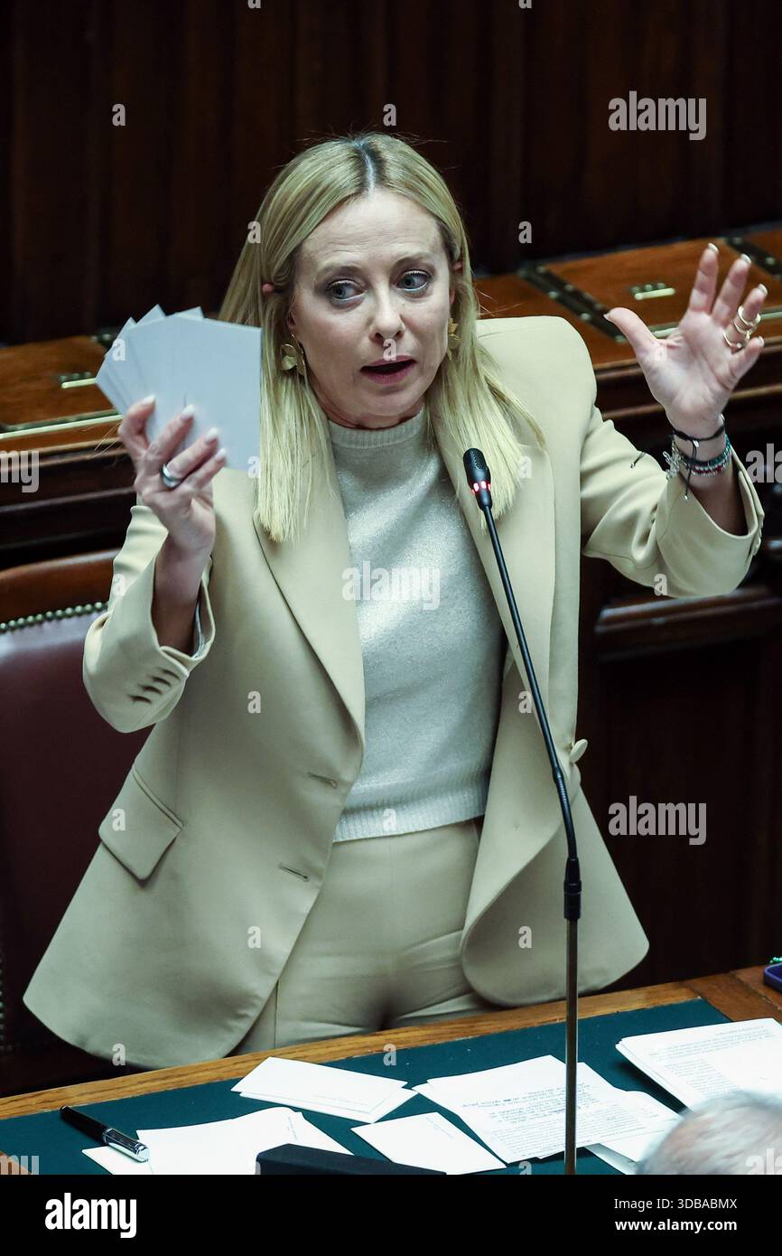prime-minister-of-italy-giorgia-meloni-makes-speeches-during-the
