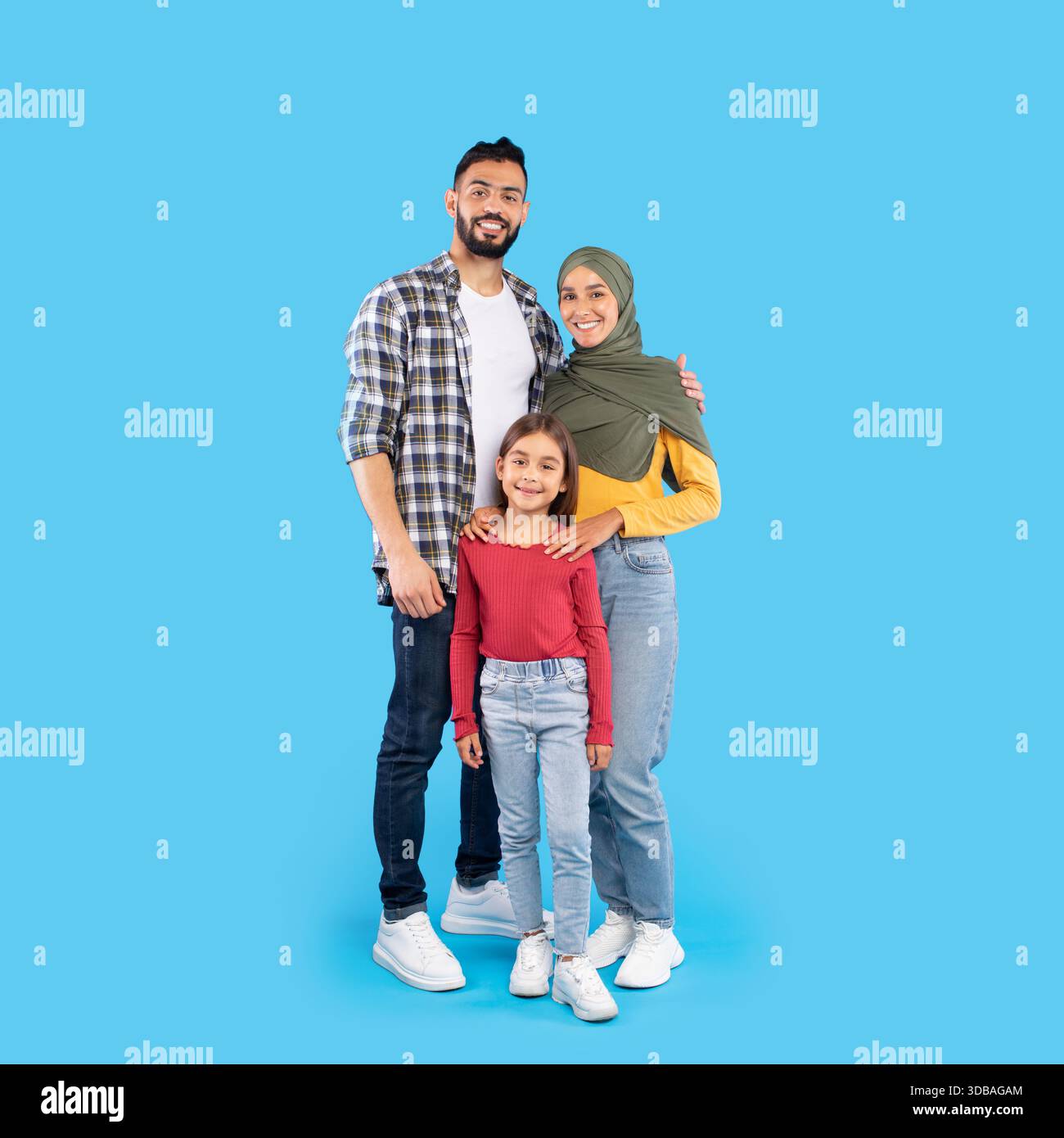 Multicultural Blue Cheerful multicultural mom dad hi-res stock photography and images - Alamy