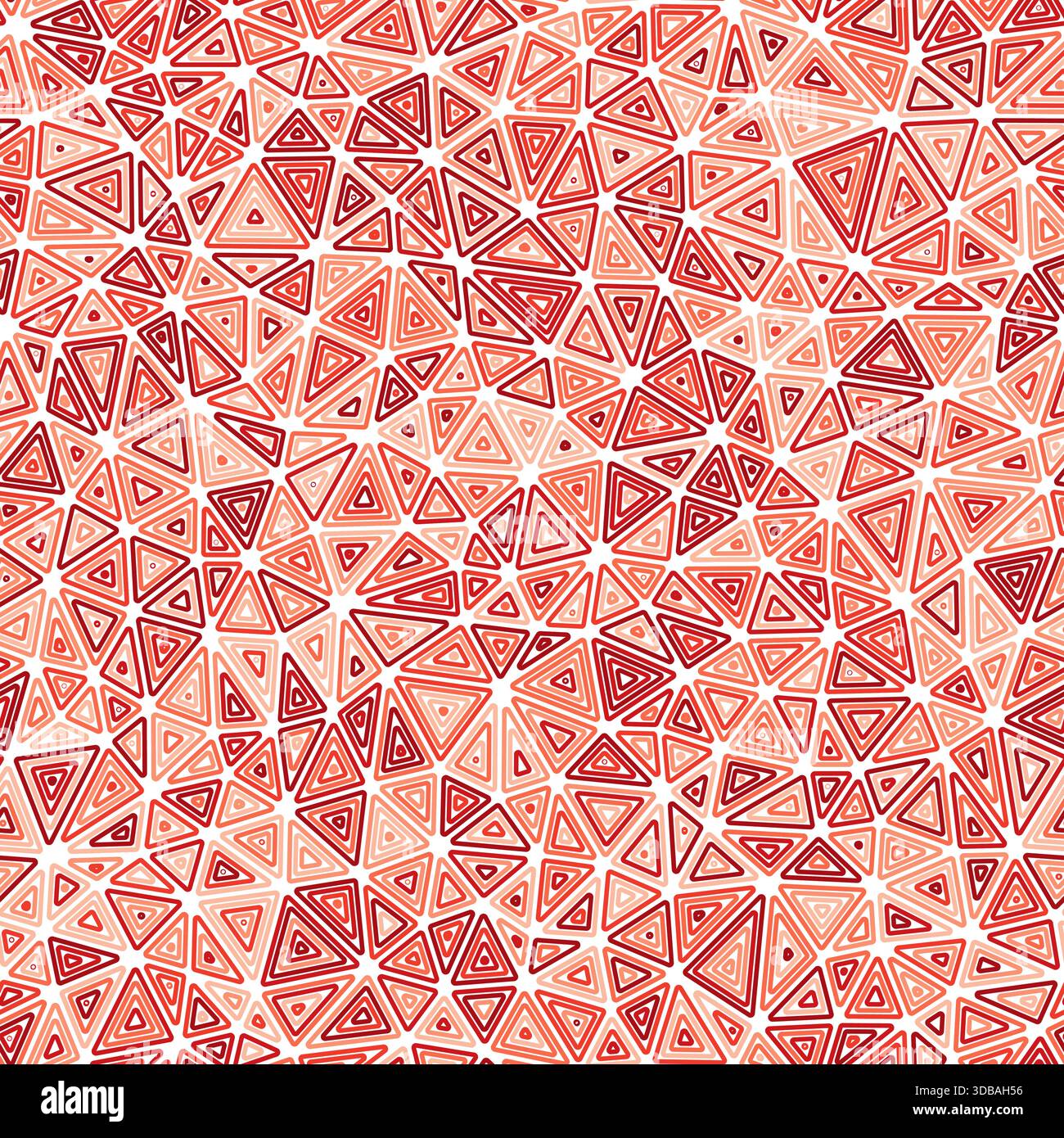 Triangulation geometric shapes background. Multiple repeated inner triangles. Compact triangle size. Monotone colored style. Seamless pattern. Stock Vector