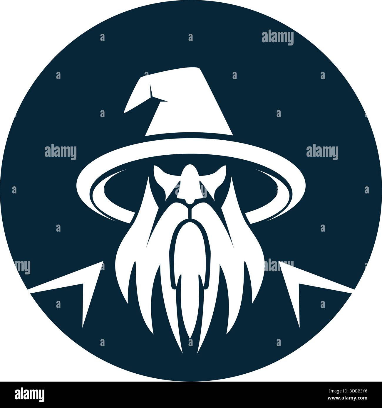 Wizard logo icon design illustration Stock Vector