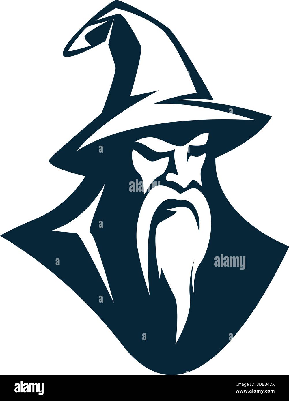 Wizard logo icon design illustration Stock Vector