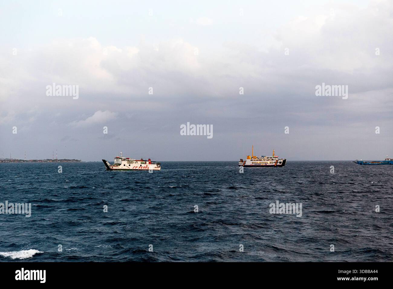 The strait between bali and java hi-res stock photography and
