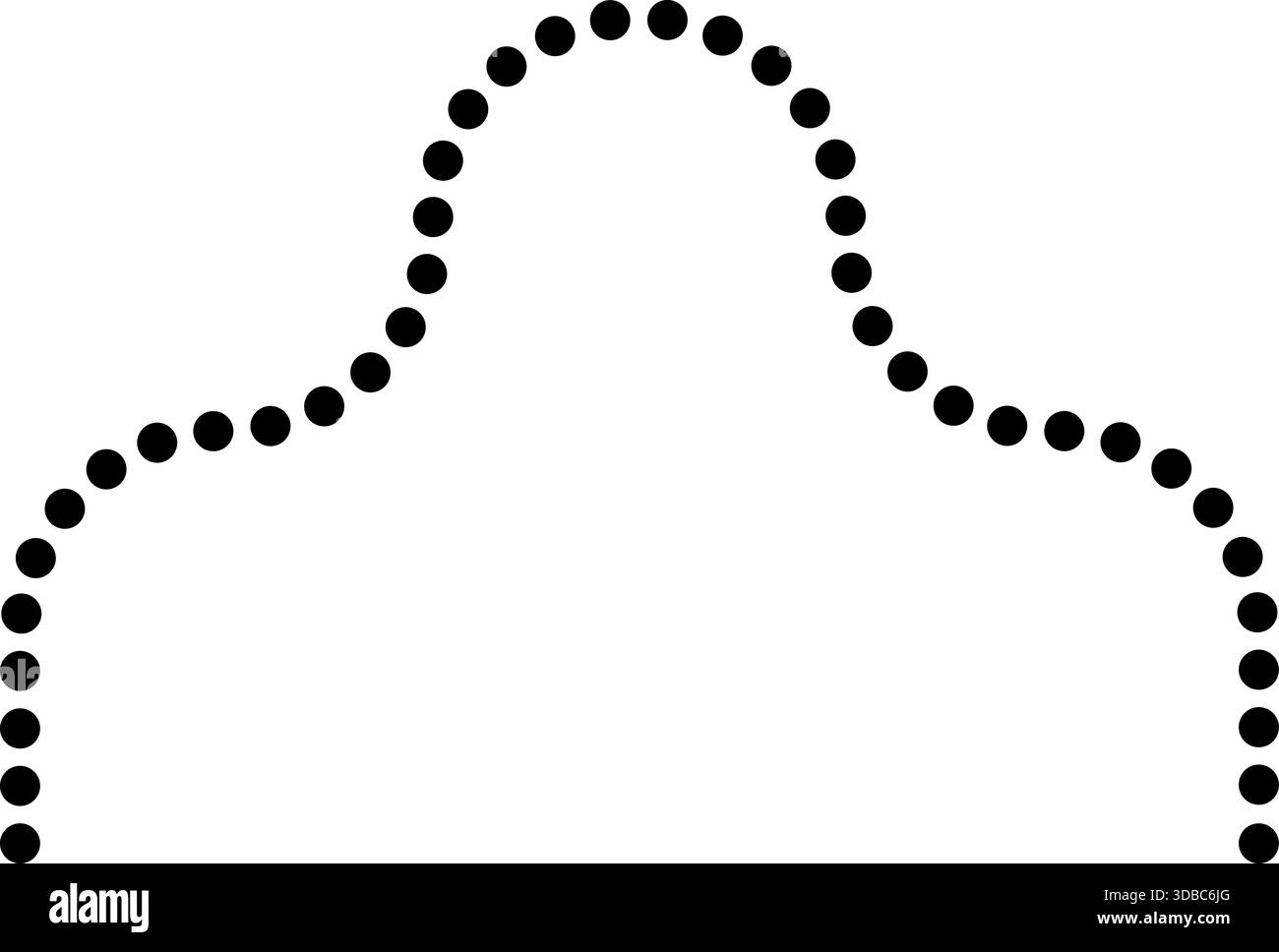 Dotted line forms labyrinth routes combining squared waves and zigzag motion. Stock Vector