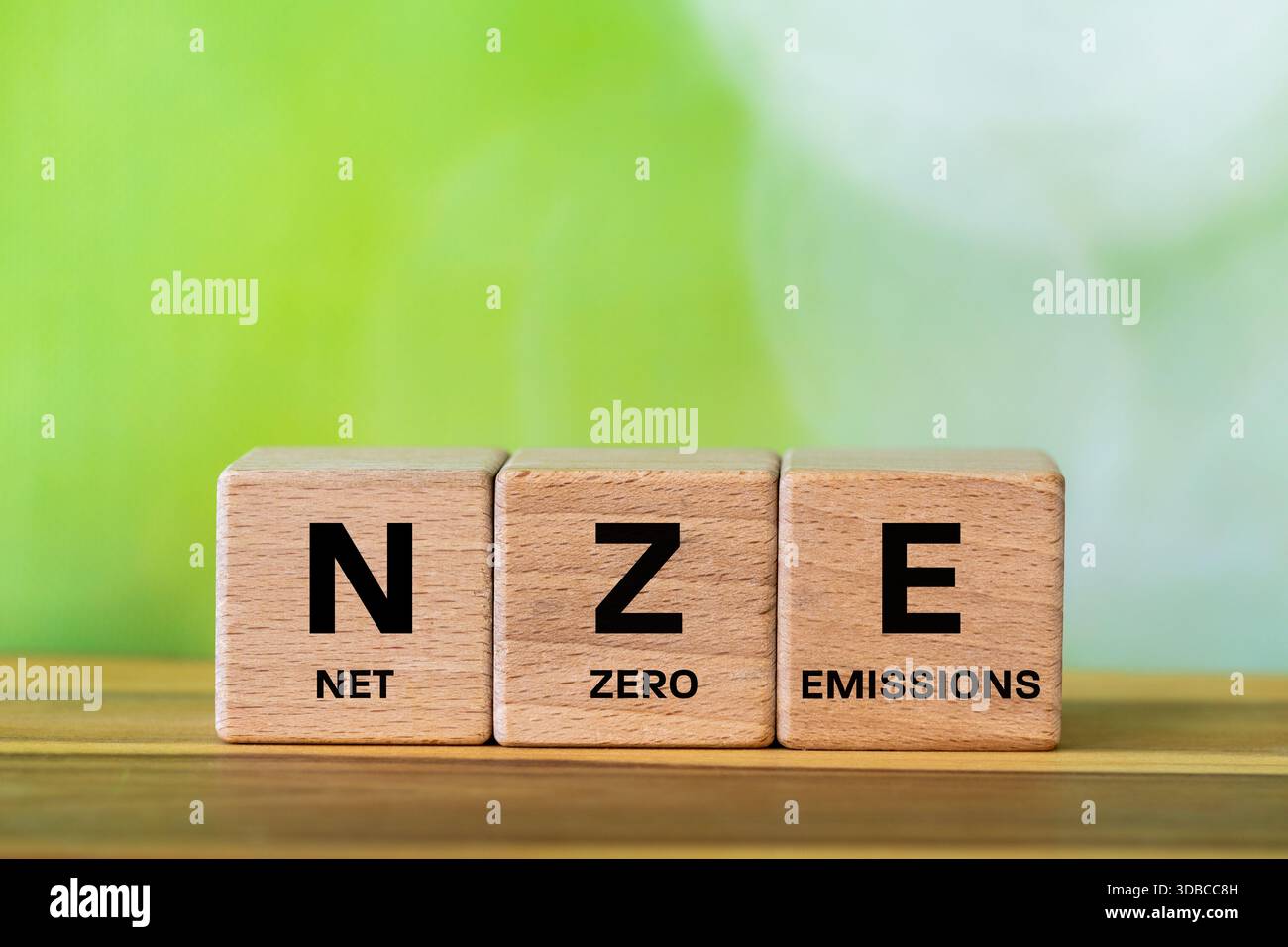 NZE symbol. The concept of net-zero emissions showcasing sustainable ...