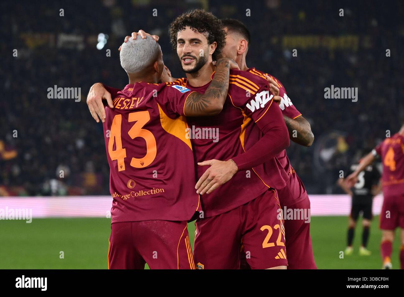 Wesley of A.S. Roma celebrates after scoring the goal of 1-0 during the ...