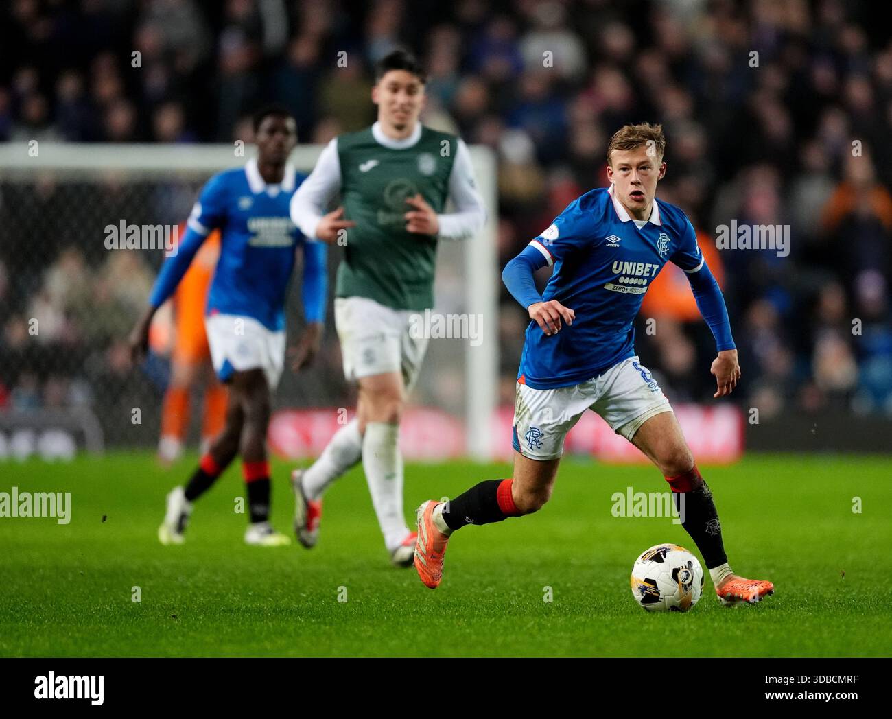 Rangers' Connor Barron during the William Hill Premiership match at ...