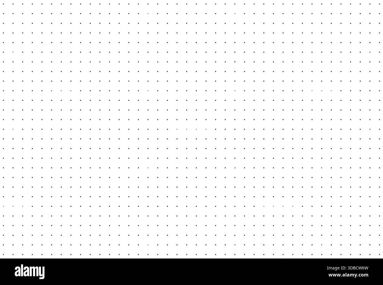 Bullet journal pattern texture. Simple dotted background. Squared dotted grid graph paper template for notebooks. Design printable graphic sheet. Stock Vector