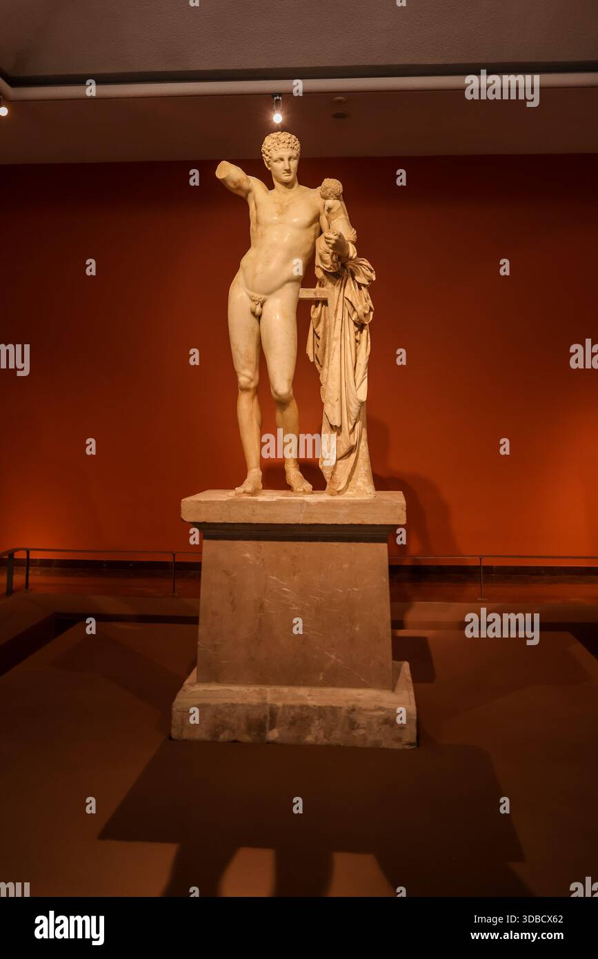 Hermes statue ancient greek hi-res stock photography and images