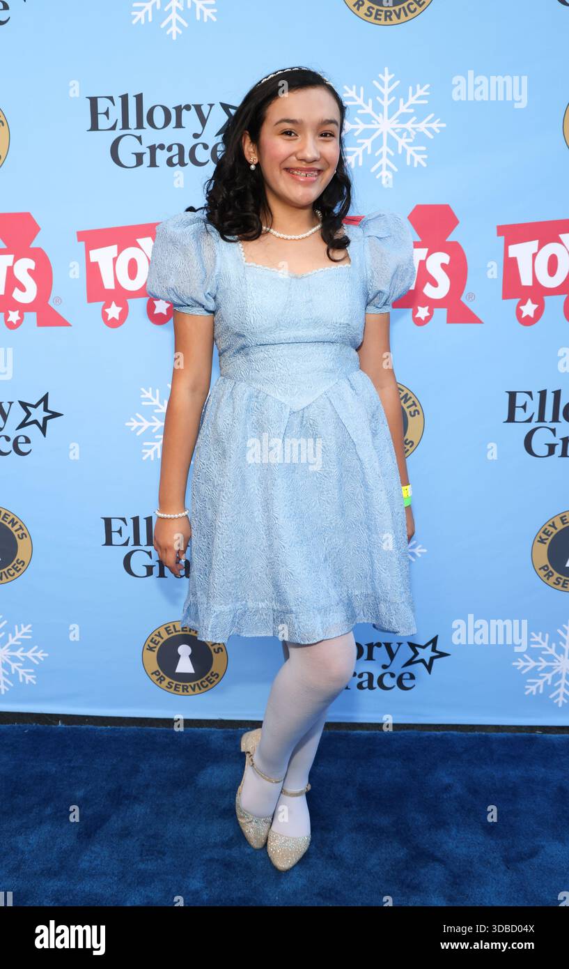 Los Angeles, California, USA. 14th December, 2025. Sanimi Corona Lampa attending the 'Toys for Tots' Annual Red Carpet Ice Skating Toy Drive at L.A. LIVE Skating Rink in Los Angeles, California on December 14, 2025. Credit: Sheri Determan/17�Թ����� Live News Stock Photo