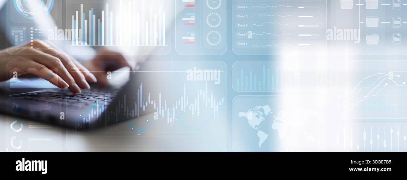 Data Visualization and Business Analytics for Informed Decision Making. Stock Photo
