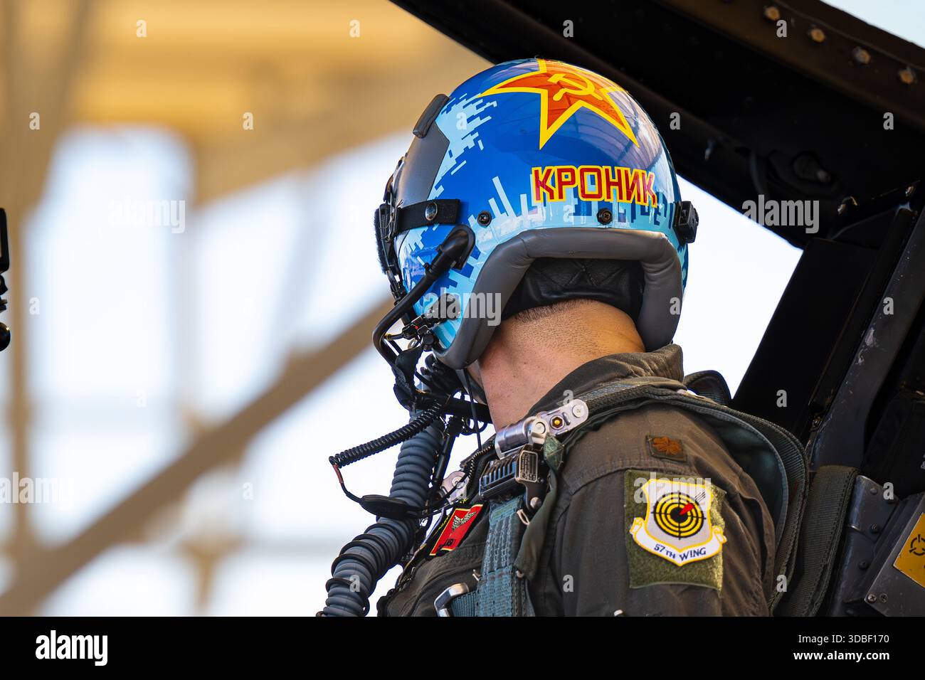 U.S. Air Force Maj. Nicholas Belinski, an F-16 C Fighting Falcon pilot ...