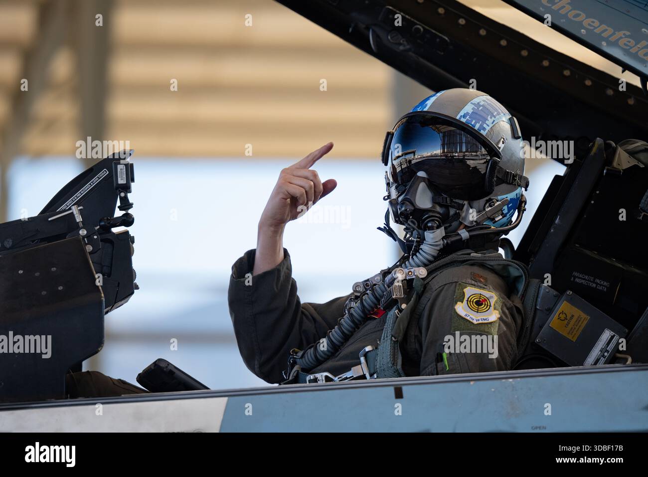 U.S. Air Force Maj. Nicholas Belinski, an F-16C Fighting Falcon