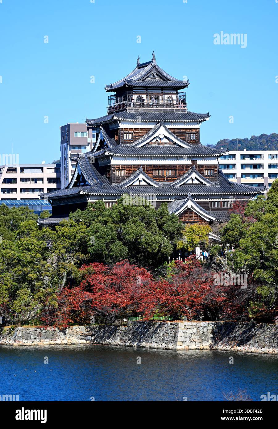 Hiroshima Castle Japan Stock Photo