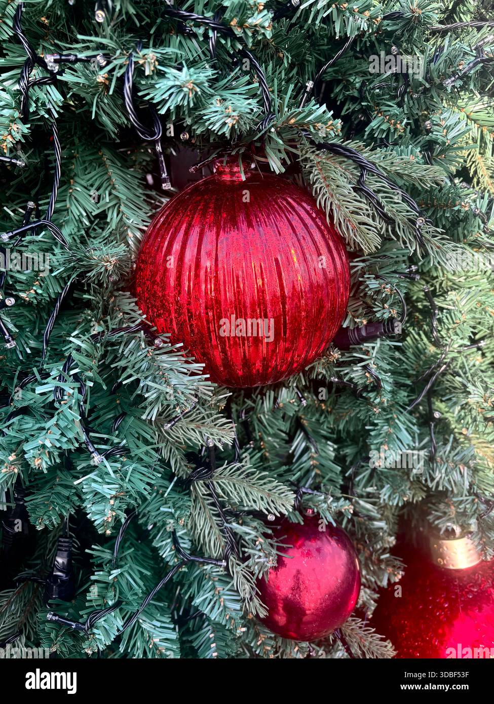 A view of Christmas decorations - Smartphone Captured Stock Image