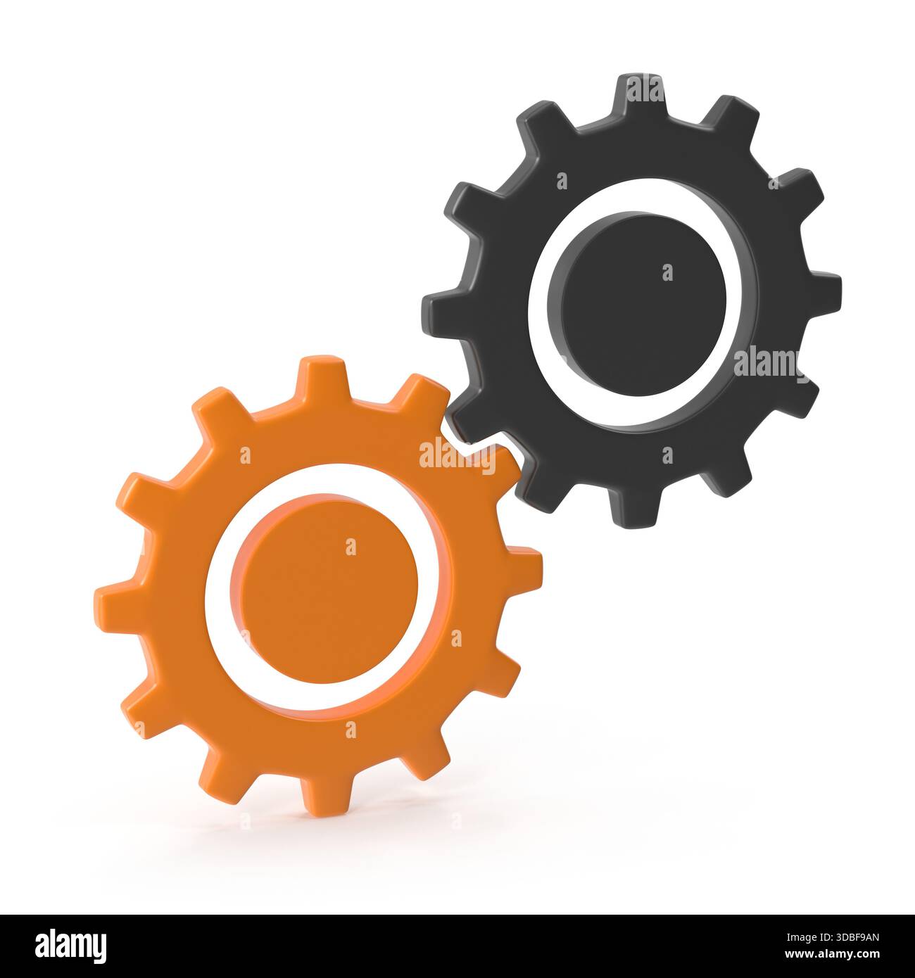 Interlocking Gears Representing System Connection and Teamwork Stock ...