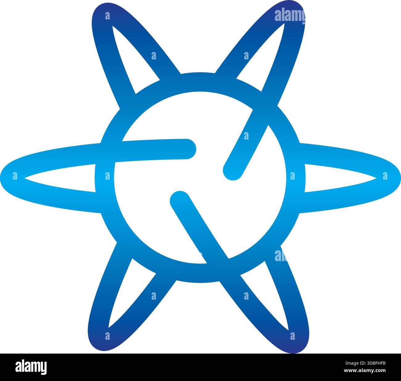 Science Technology Logo Atom and Research Innovation Symbol Vector Template Stock Vector