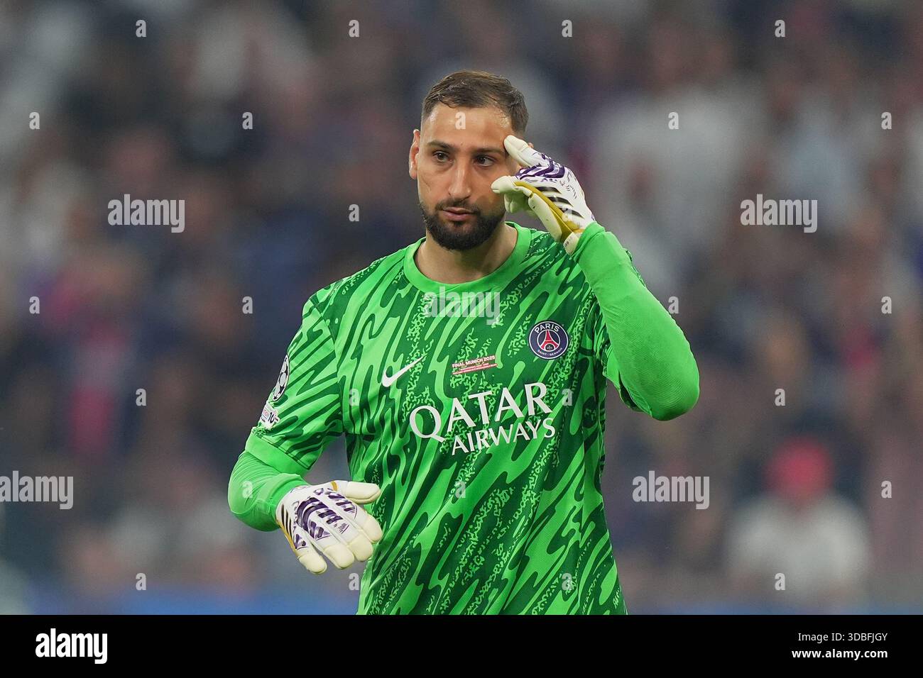 PSG's goalkeeper Gianluigi Donnarumma during the Uefa Champions League ...