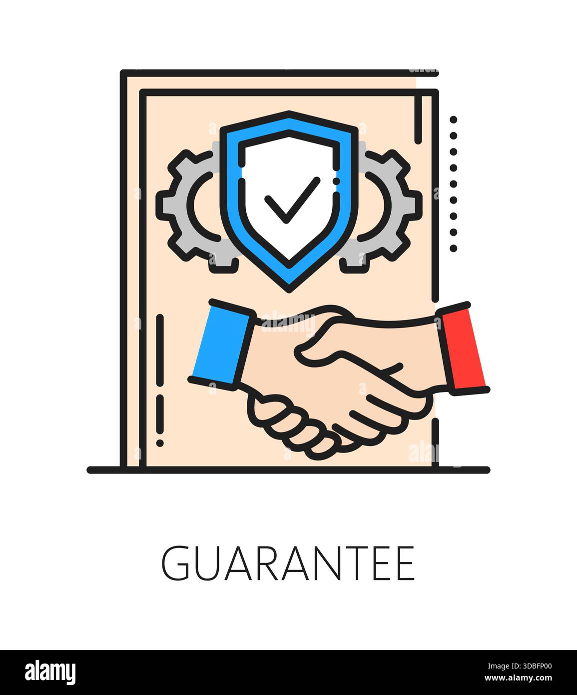 Handshake pictogram symbol icon vector Stock Vector Images - Alamy