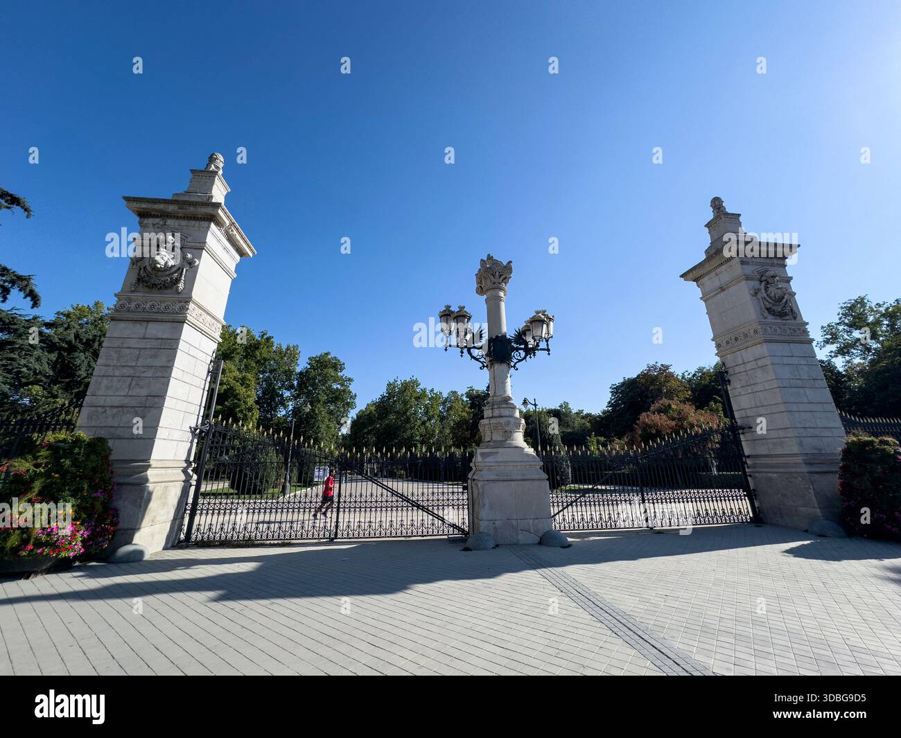 Puerta de Madrid del Parque de Retiro, Madrid, Spain - Smartphone Captured Stock Image