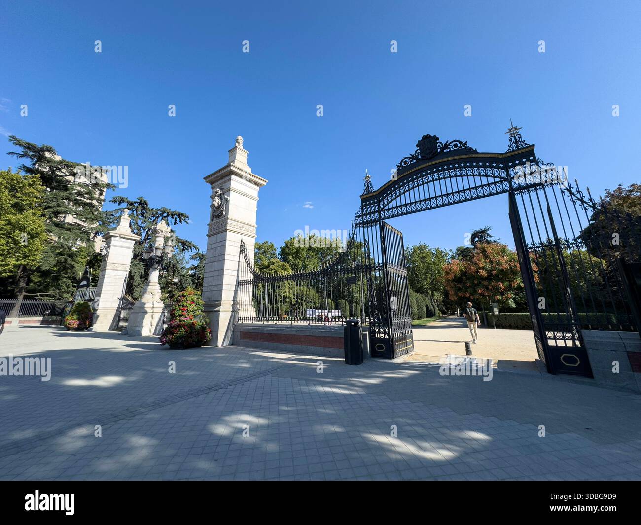 Puerta de Madrid del Parque de Retiro, Madrid, Spain - Smartphone Captured Stock Image