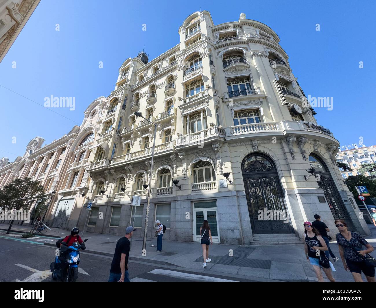 The Palace hotel, luxury hotel in  Plaza de las Cortes,, Madrid, Spain - Smartphone Captured Stock Image