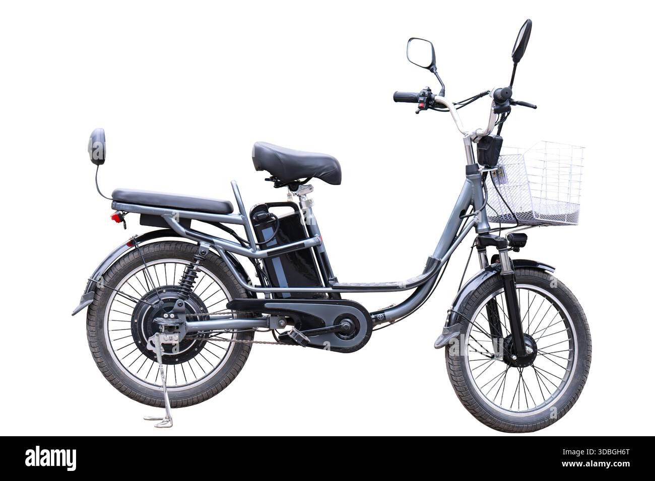 Electric bicycle isolated on white background Stock Photo