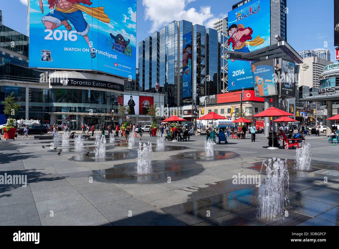 Yonge-Dundas Square (Sankofa Square) in Toronto, Canada. Stock Photo