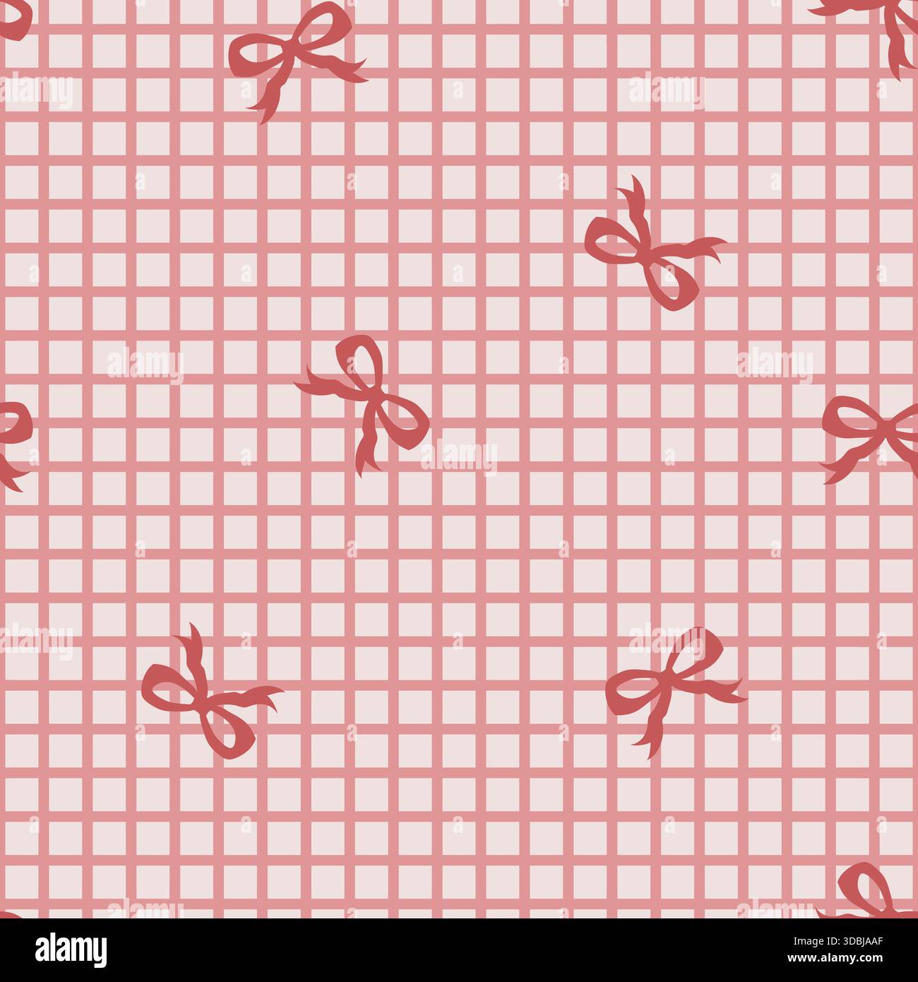 Bow Grid Folk Pattern vector Stock Vector