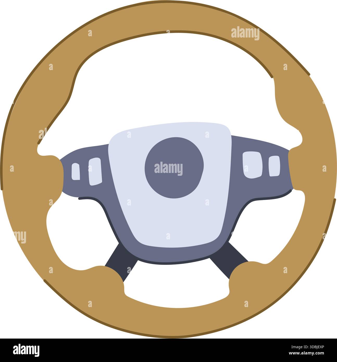 Car steering wheel icon for driving navigation auto Stock Vector