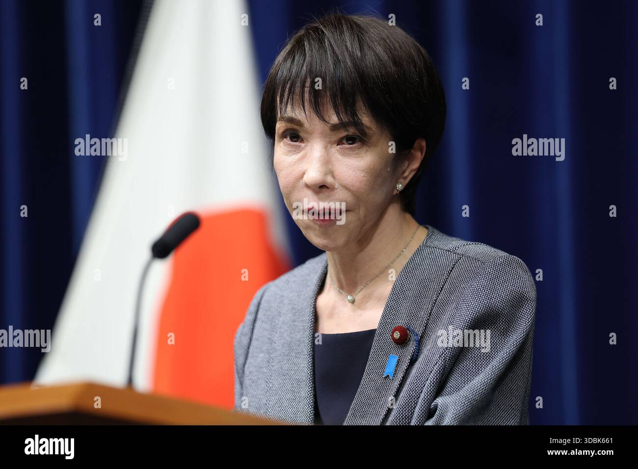 Japanese Rime Minister Japanese Prime Minister Sanae Takaichi attends a press conference after ...
