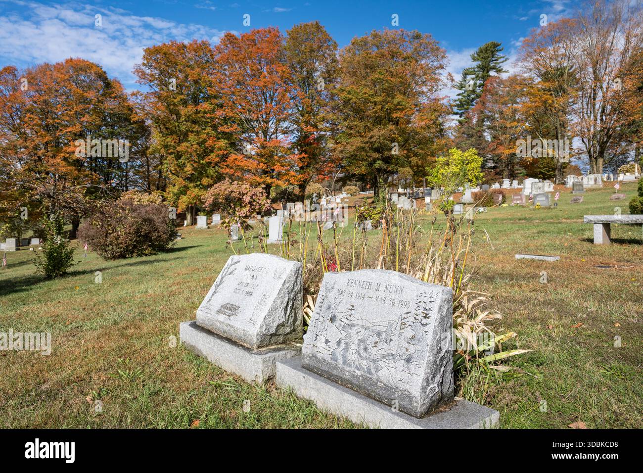 Peacham cemetry, Vermont Stock Photo