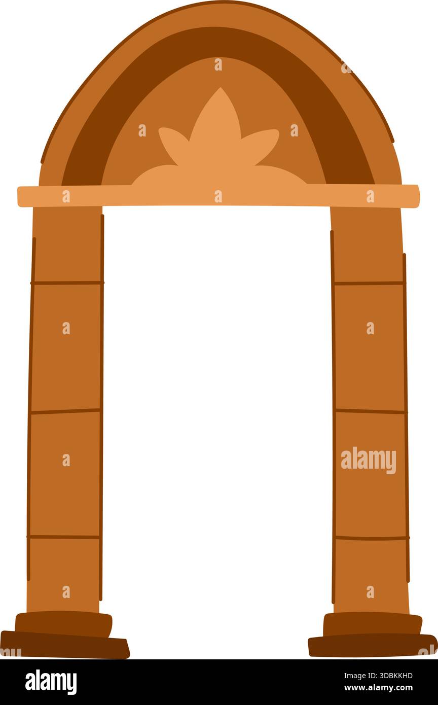 Stone archway structure depicting ancient architectural gate design ...