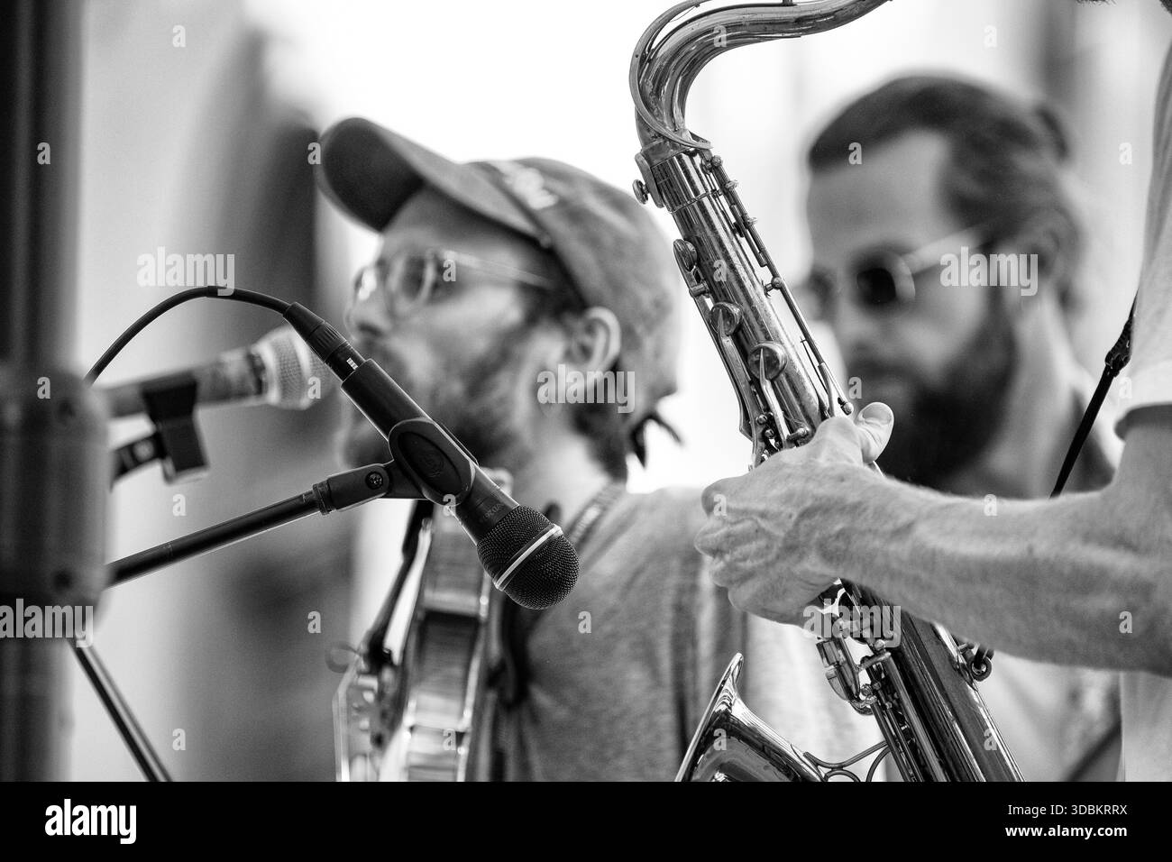 Let the music play- Motif : Open air concert, Rudolstadt Festival of World Music Stock Photo