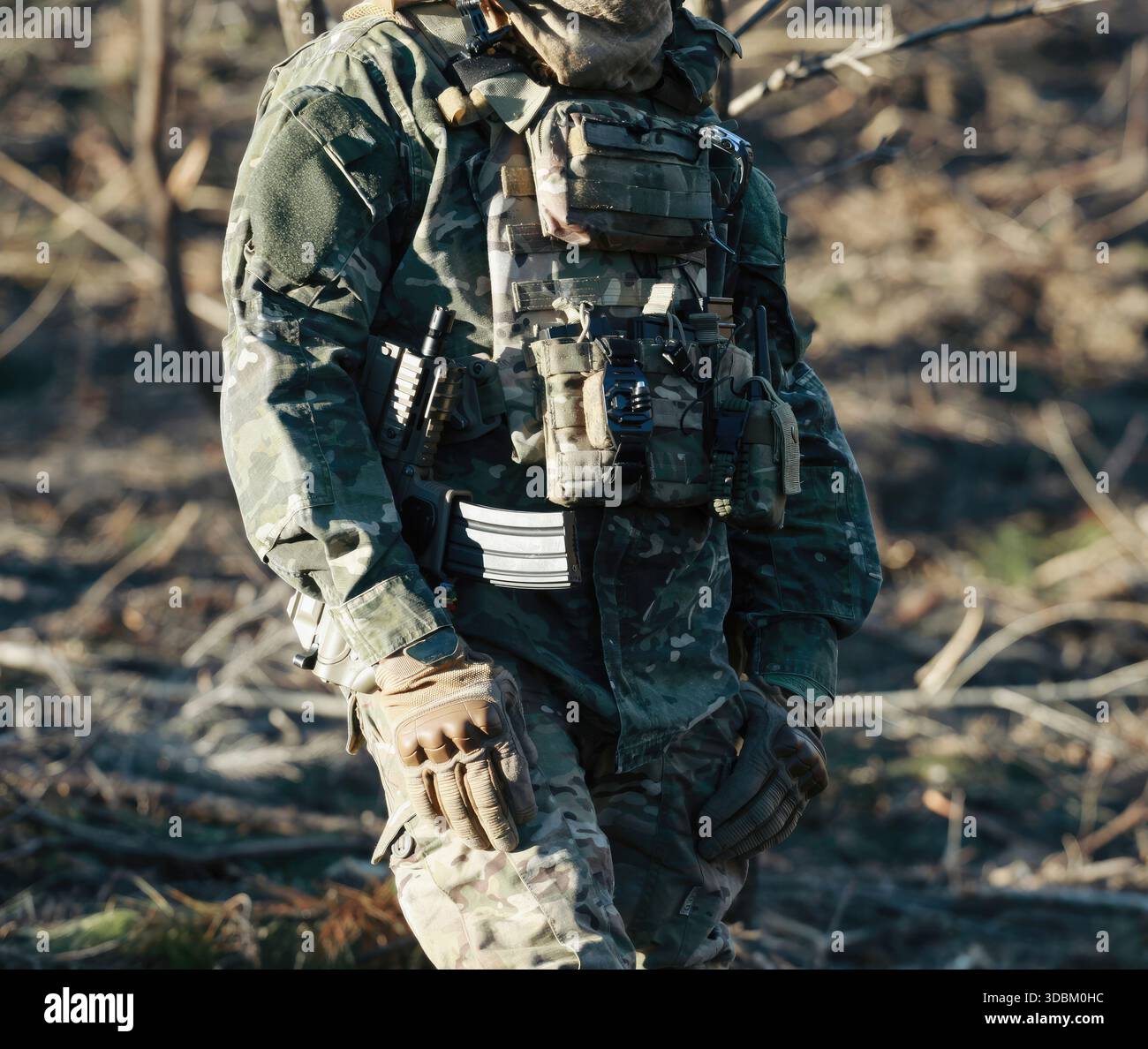 Airsoft player wearing full military gear hi-res stock photography and ...